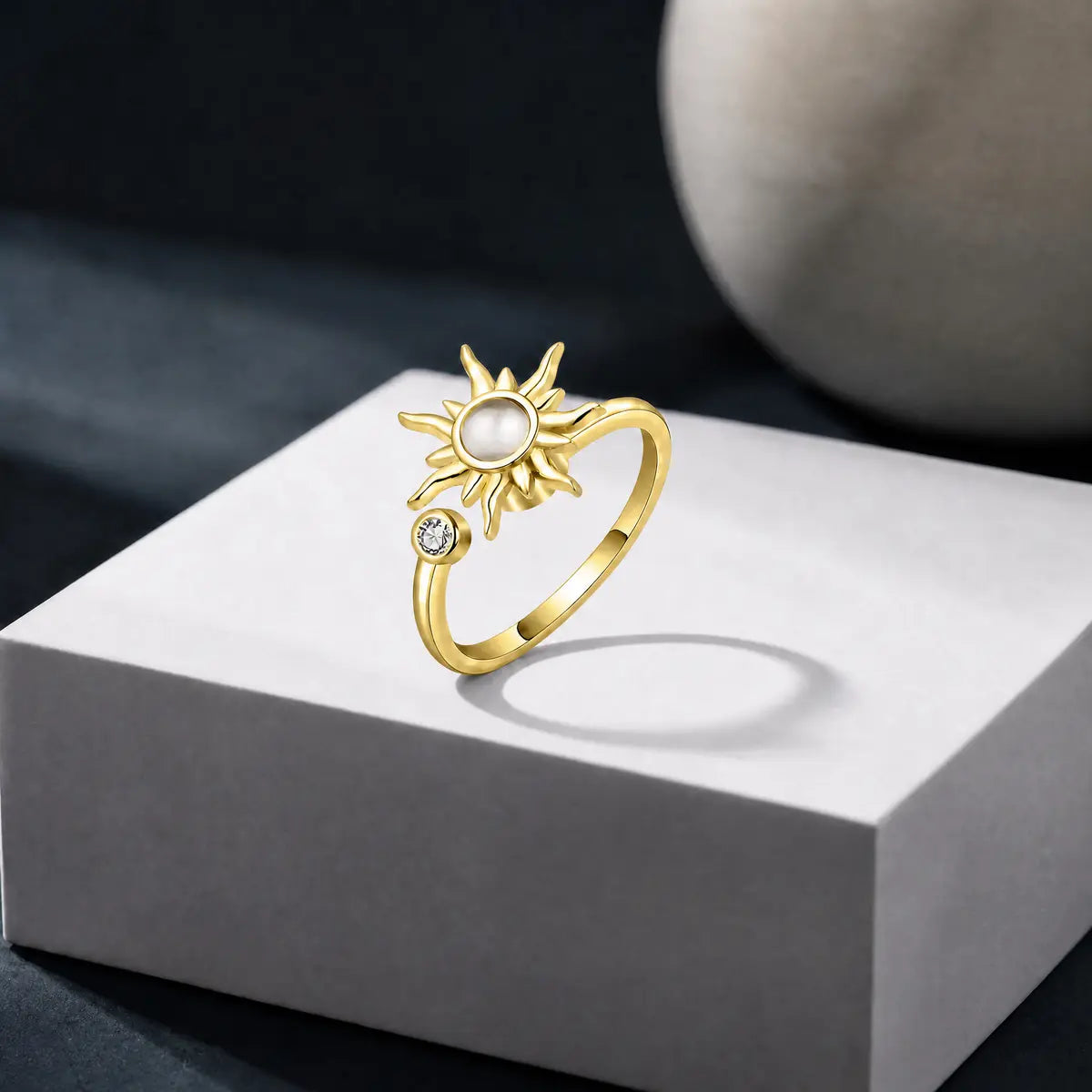 Fidget Sun Flower Ring