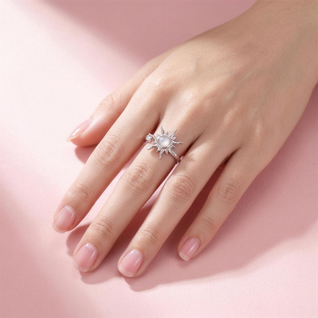 Fidget Sun Flower Ring