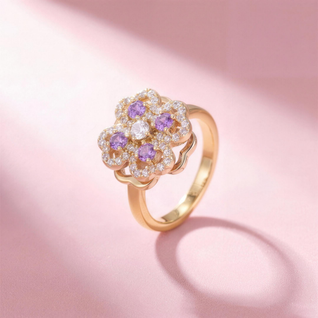Fidget Amethyst Ring