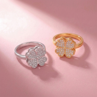 Fidget Clover Ring